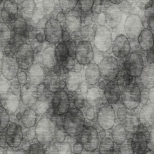 HomeRoots 10' Versatile Ivory Gray & Black Abstract Washable Area Rug for Indoor/Outdoor Living Spaces 691493