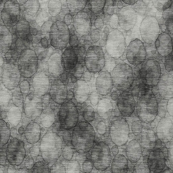 HomeRoots 10' Versatile Ivory Gray & Black Abstract Washable Area Rug for Indoor/Outdoor Living Spaces 691493