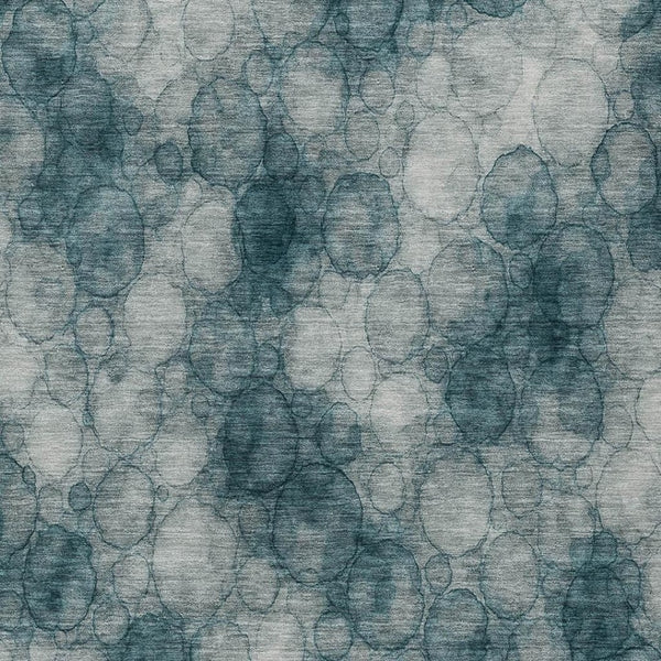 HomeRoots 10' Turquoise and Ivory Abstract Area Rug - Stylish, Washable, Indoor/Outdoor Design for Any Space 691517