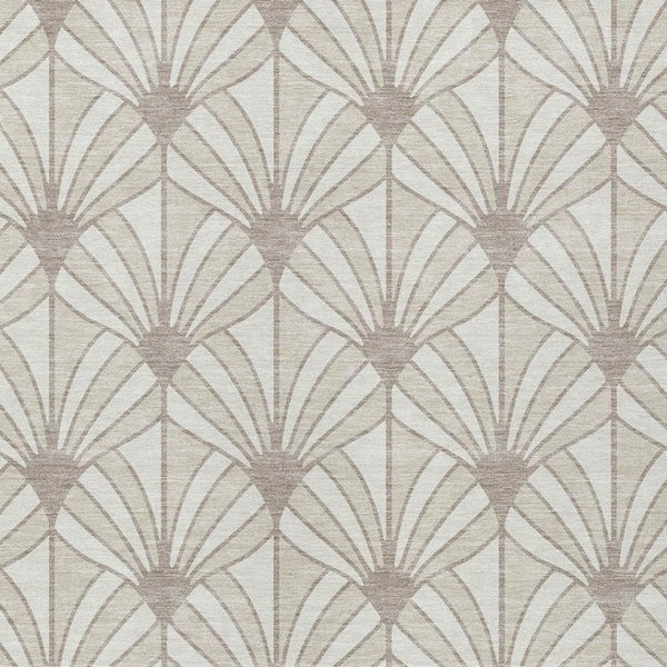 HomeRoots 5' X 8' Coastal Seashell Washable Area Rug – Durable, Stain-Resistant for Indoor/Outdoor Spaces 691543