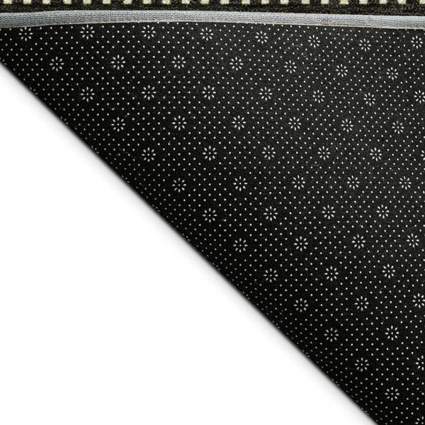 HomeRoots 10' Stylish Moss Green, Wheat & Black Striped Washable Area Rug for Indoor & Outdoor Spaces 691589