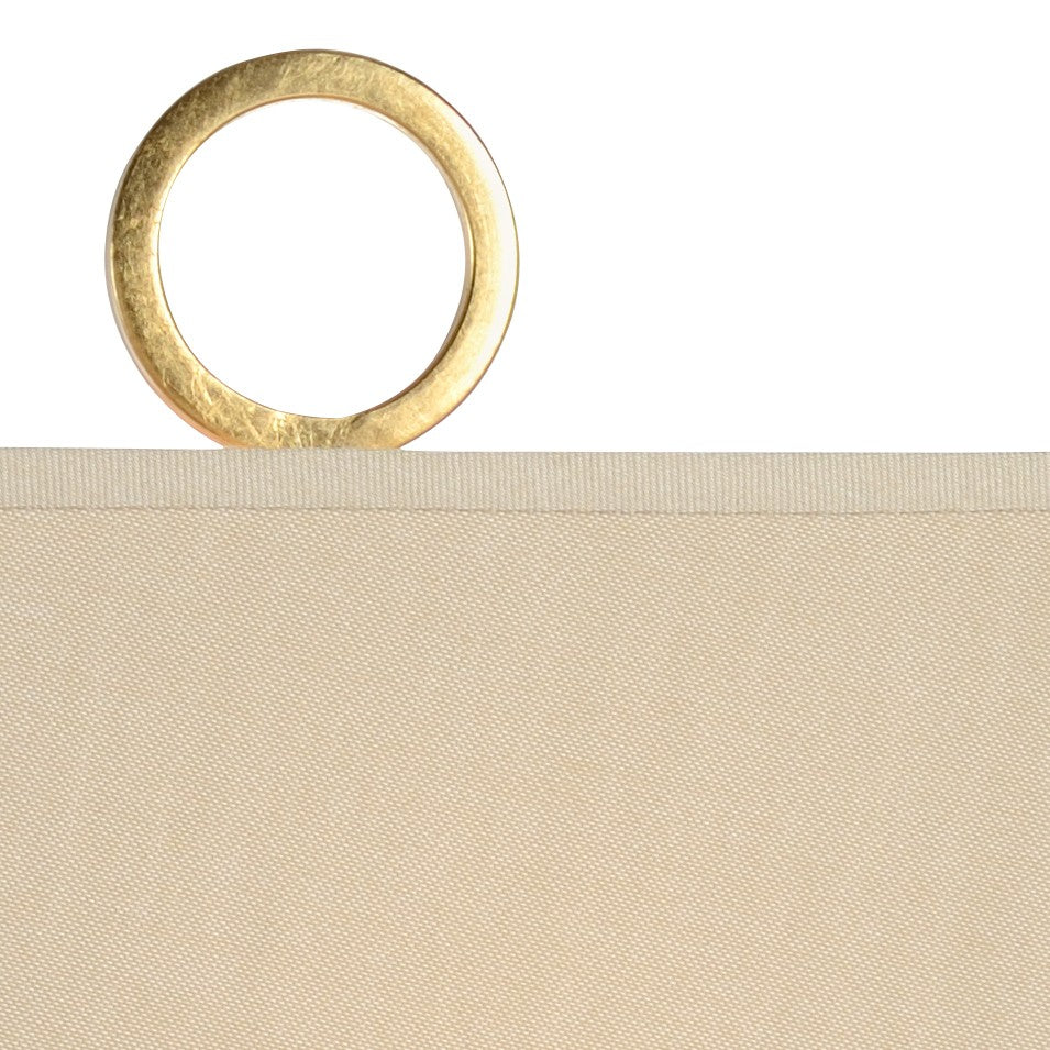 Chelsea House Ring Lamp By Bradshaw Orrell — Antique Gold Leaf Iron Ring Over White Marble Base, Sculptural Ambient Light 69162