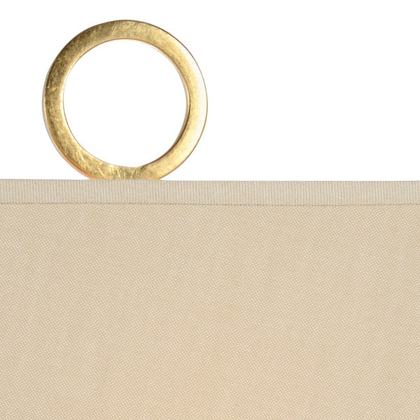 Chelsea House Ring Lamp By Bradshaw Orrell — Antique Gold Leaf Iron Ring Over White Marble Base, Sculptural Ambient Light 69162