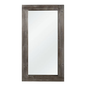 HomeRoots 71" Charcoal Solid Wood Framed Full-Length Mirror - Rustic Charm for Home & Commercial Spaces Decor 691637