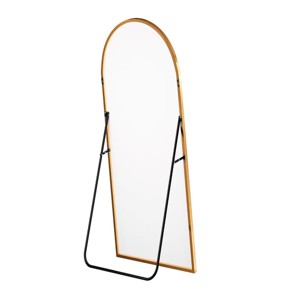 HomeRoots 69" Gold Arch Freestanding Full Length Mirror - Elegant Design for Bedrooms, Entryways & More! 691639