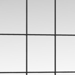 HomeRoots 69" Black Metal Windowpane Mirror – Modern Full-Length Reflector for Stylish Entryways & Spaces 691642