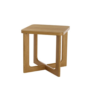 HomeRoots 24" Natural Wood Square Cross Legs End Table - Modern Rustic Accent for Living Room & Entryway Use 691644