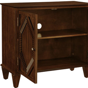 HomeRoots 34" Brown Wood Accent Cabinet – Stylish, Durable Storage Solution for Modern Living Rooms & Offices 691651