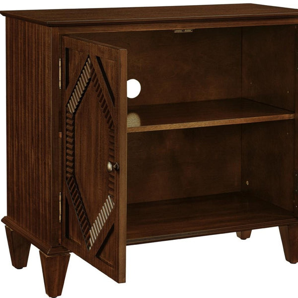 HomeRoots 34" Brown Wood Accent Cabinet – Stylish, Durable Storage Solution for Modern Living Rooms & Offices 691651