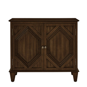 HomeRoots 34" Brown Wood Accent Cabinet – Stylish, Durable Storage Solution for Modern Living Rooms & Offices 691651