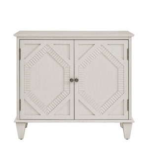 HomeRoots 34" White Wood Accent Cabinet - Elegant Storage Solution for Modern Décor in Living Room & More 691653