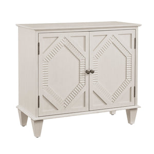 HomeRoots 34" White Wood Accent Cabinet - Elegant Storage Solution for Modern Décor in Living Room & More 691653