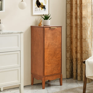 HomeRoots 14" Brown Wood Accent Cabinet - Stylish Storage Solution for Living Rooms, Offices & Entryways 691657
