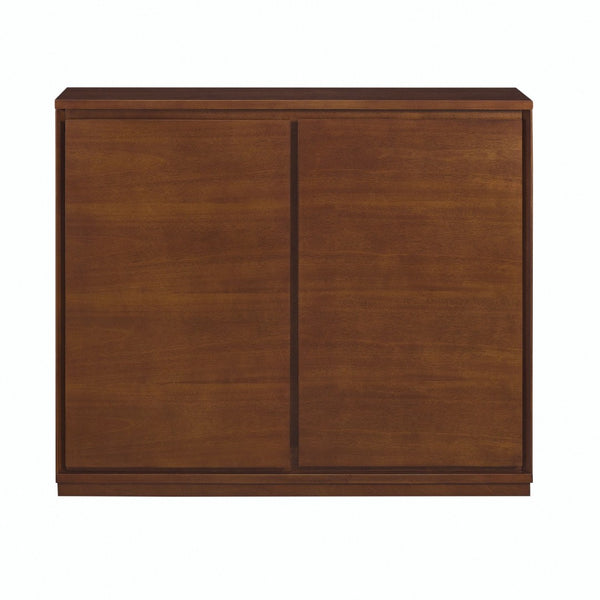 HomeRoots 39" Brown Wood Accent Cabinet - Sleek, Space-Saving Storage Solution for Stylish Home Organization 691658