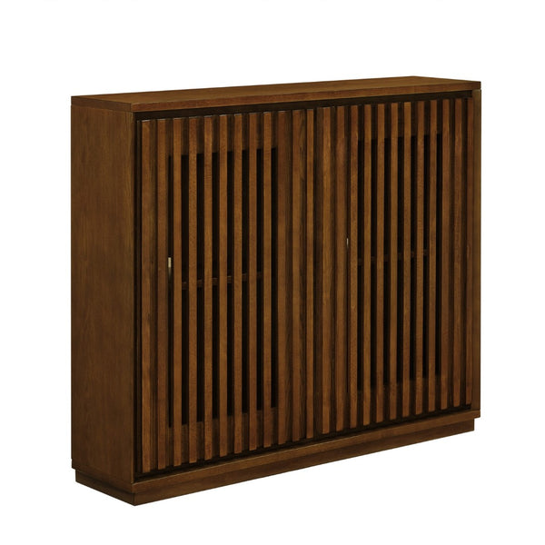 HomeRoots 39" Brown Wood Accent Cabinet - Stylish Storage Solution for Entryways, Living Rooms & Home Offices 691666