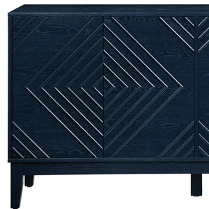 HomeRoots 61" Blue Wood Accent Cabinet – Stylish Storage Solution with Durable Design for Modern Interiors 691669
