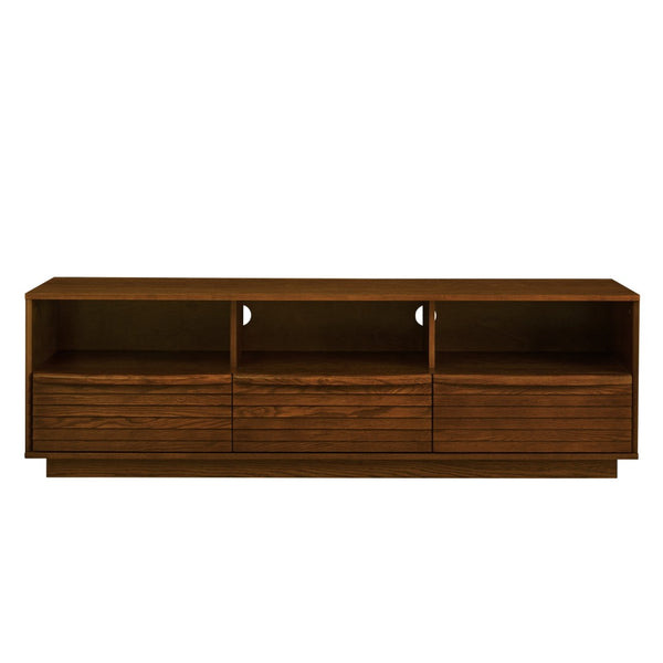 HomeRoots 63" Brown Wood Accent Cabinet – Stylish Storage Solution for Modern Living & Dining Spaces, Durable Design 691672