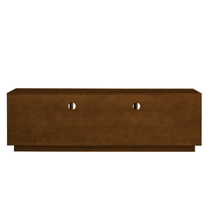 HomeRoots 63" Brown Wood Accent Cabinet – Stylish Storage Solution for Modern Living & Dining Spaces, Durable Design 691672