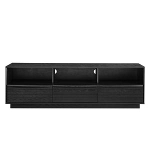 HomeRoots 63" Black Wood Accent Cabinet - Modern Storage Solution for Living Room, Bedroom & Dining Room Decor 691673