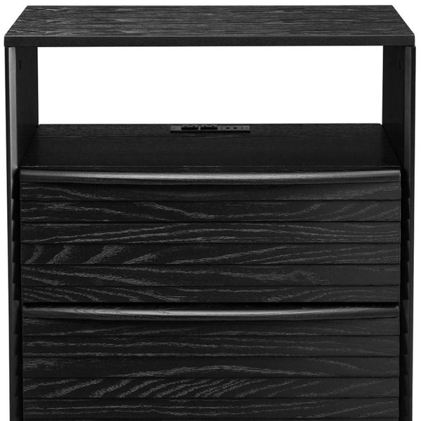 HomeRoots 23" Black Wood Accent Cabinet - Sleek Modern Design for Stylish Storage in Any Room - Easy Assembly! 691675