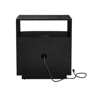 HomeRoots 23" Black Wood Accent Cabinet - Sleek Modern Design for Stylish Storage in Any Room - Easy Assembly! 691675
