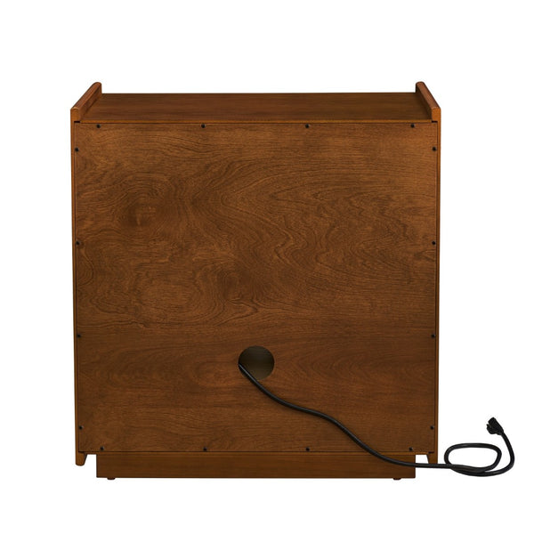 HomeRoots 24" Brown Wood Accent Cabinet - Stylish Storage Solution for Small Spaces, Entryways & Bedrooms 691676