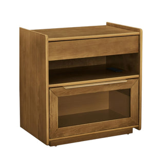 HomeRoots 24" Brown Wood Accent Cabinet - Stylish Storage Solution for Entryways, Bedrooms & Home Offices! 691677
