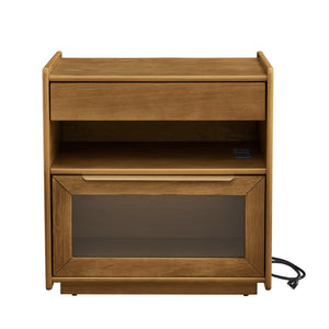 HomeRoots 24" Brown Wood Accent Cabinet - Stylish Storage Solution for Entryways, Bedrooms & Home Offices! 691677