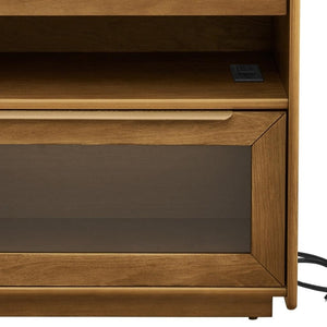 HomeRoots 24" Brown Wood Accent Cabinet - Stylish Storage Solution for Entryways, Bedrooms & Home Offices! 691677