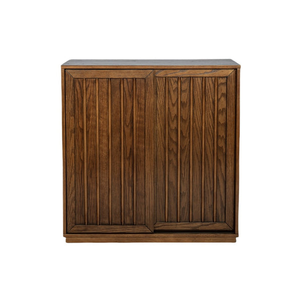 HomeRoots 32" Brown Wood Accent Cabinet - Stylish Storage Solution for Modern Homes, Easy Assembly & Versatile Use 691680