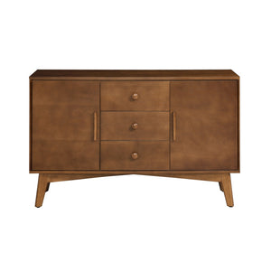 HomeRoots 47" Brown Wood Accent Cabinet - Contemporary Storage Solution with Versatile Shelving for Any Room 691681
