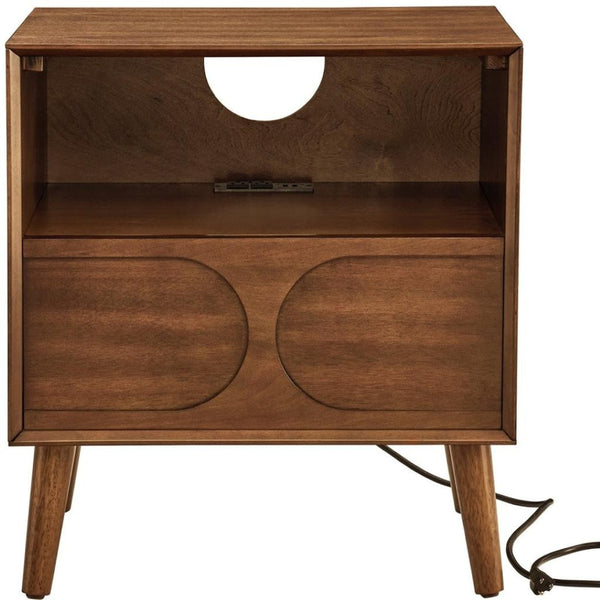 HomeRoots 23" Brown Wood Accent Cabinet - Stylish Storage Solution for Dining, Living, and Bedroom Décor 691684