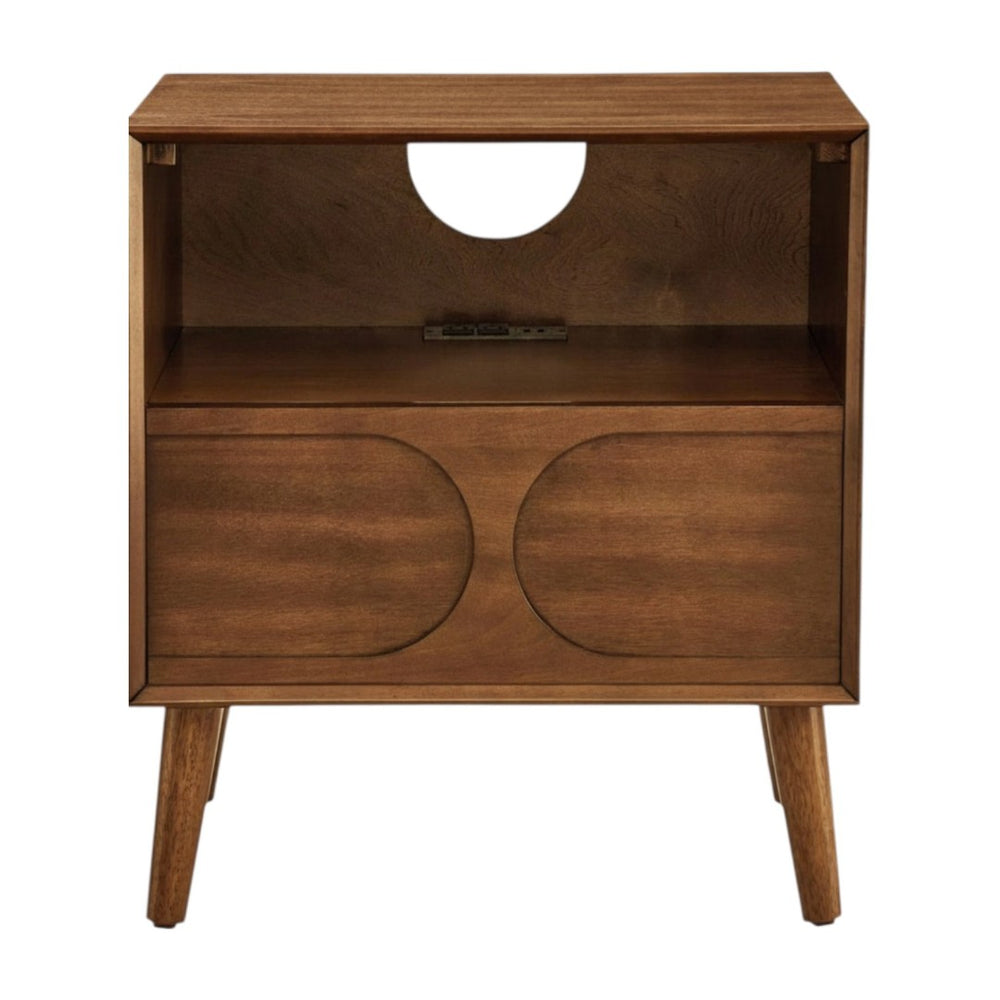 HomeRoots 23" Brown Wood Accent Cabinet - Stylish Storage Solution for Dining, Living, and Bedroom Décor 691684