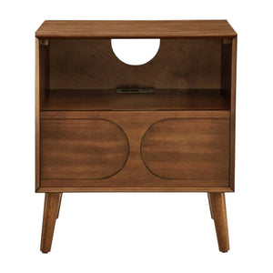 HomeRoots 23" Brown Wood Accent Cabinet - Stylish Storage Solution for Dining, Living, and Bedroom Décor 691684