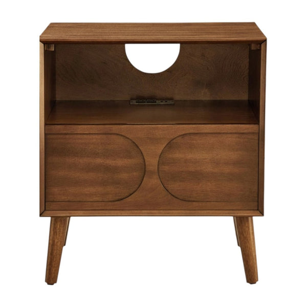 HomeRoots 23" Brown Wood Accent Cabinet - Stylish Storage Solution for Dining, Living, and Bedroom Décor 691684