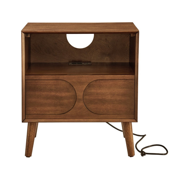 HomeRoots 23" Brown Wood Accent Cabinet - Stylish Storage Solution for Dining, Living, and Bedroom Décor 691684