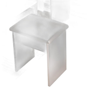 HomeRoots 24 Inch White Wood Vanity Table with Mirrored Top and Built in Lighting for Bedroom 691705