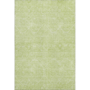 HomeRoots 5' X 8' Mint Green Floral Area Rug - Soft, Durable, Stain-Resistant with UV Protection for Homes 691760