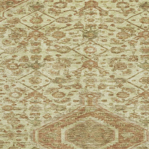 HomeRoots 5' X 8' Beige Floral Area Rug with UV Protection – Washable, Durable, and Perfect for Homes with Pets 691778