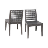 Clear Water Outdoor Side Chair - Antique Smoke Finish, Durable Design for Stylish Patio Seating