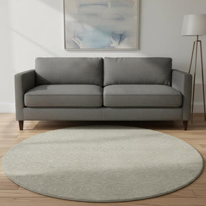 HomeRoots 8' X 8' Stylish Beige and Ivory Geometric Area Rug – Washable, UV-Protected, Pet-Friendly Design! 691863