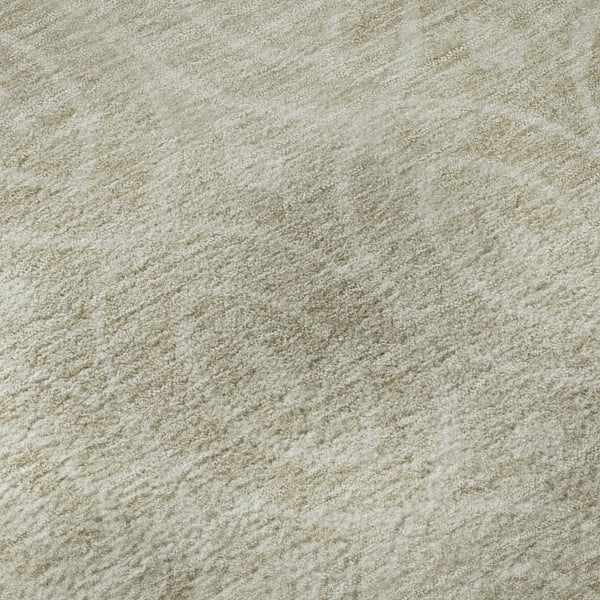HomeRoots 8' X 8' Stylish Beige and Ivory Geometric Area Rug – Washable, UV-Protected, Pet-Friendly Design! 691863