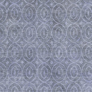 HomeRoots 5' X 8' Denim Blue Geometric Area Rug – Stylish, Washable & UV-Protected for Modern Homes & Patios 691868