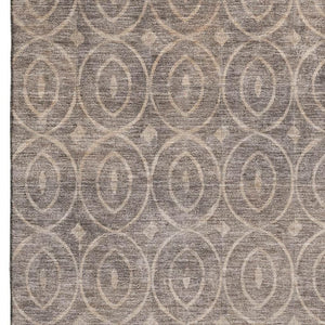 HomeRoots 5' X 8' Coffee and Beige Geometric Area Rug - Washable, UV-Protected, Durable Design for High Traffic Spaces 691874