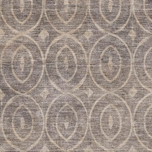 HomeRoots 8' Coffee and Beige Geometric Area Rug - UV Protected, Washable, Durable, Ideal for High-Traffic Spaces 691876