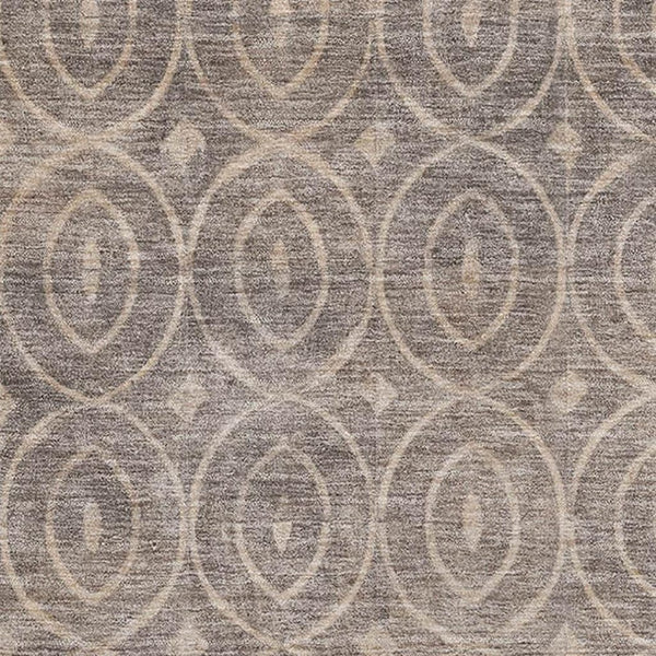 HomeRoots 9' X 12' Coffee And Beige Geometric Area Rug - Stylish, Washable, UV Protected for High-Traffic Areas 691877