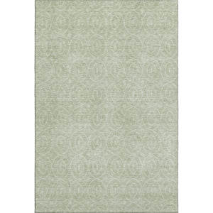 HomeRoots 5' X 8' Mint Green & Ivory Geometric Area Rug - Washable, UV Protected, Durable, Stylish & Safe 691880