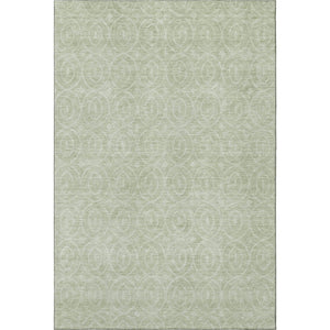 HomeRoots 5' X 8' Mint Green & Ivory Geometric Area Rug - Washable, UV Protected, Durable, Stylish & Safe 691880