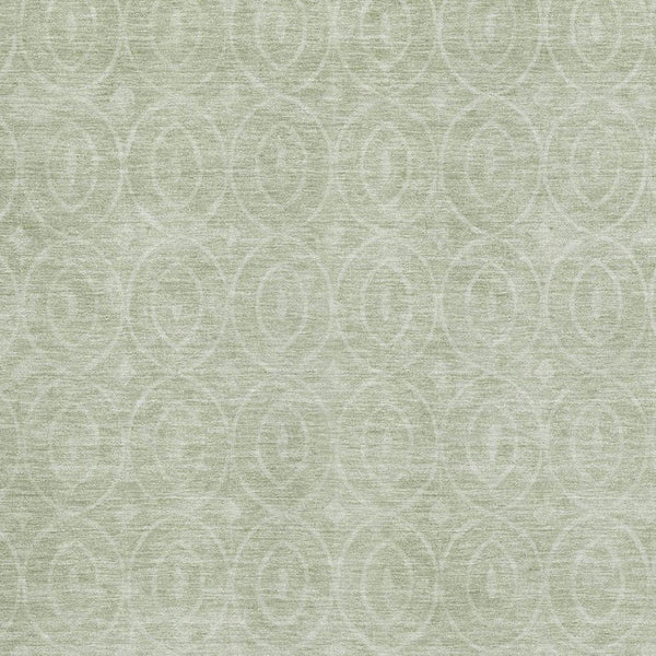 HomeRoots 10' X 14' Mint Green & Ivory Geometric Area Rug - Washable, UV-Protected, Durable for Busy Homes! 691884