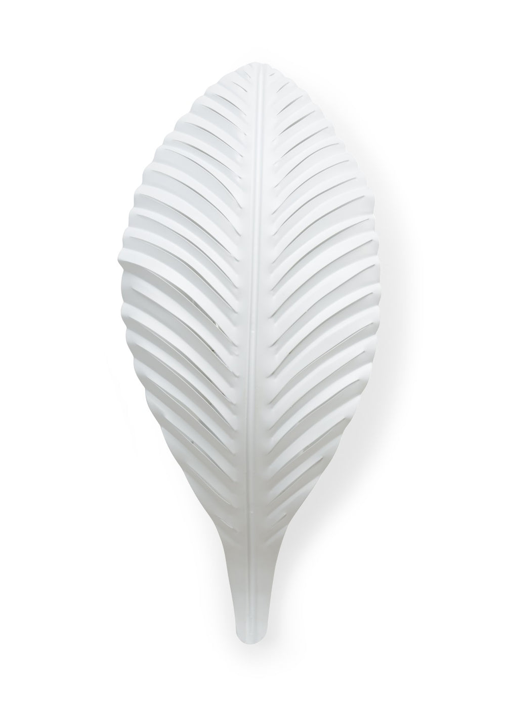 Chelsea House Palm Palm Sconce White Italian Hand-Formed Iron Leaf Wall Light 23"H X 10"W Sculptural Ambient Glow 69189